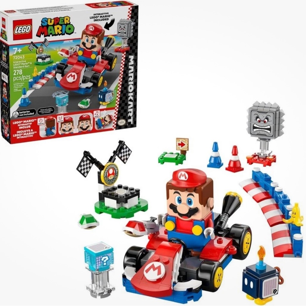 LEGO 72043 Super Mario Interactive Mario & Standard Kart Building Toy BRAND NEW